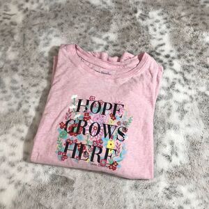 Vera Bradley Women’s Medium Pink Long Sleeve floral Hope Grows Here shirt P1203